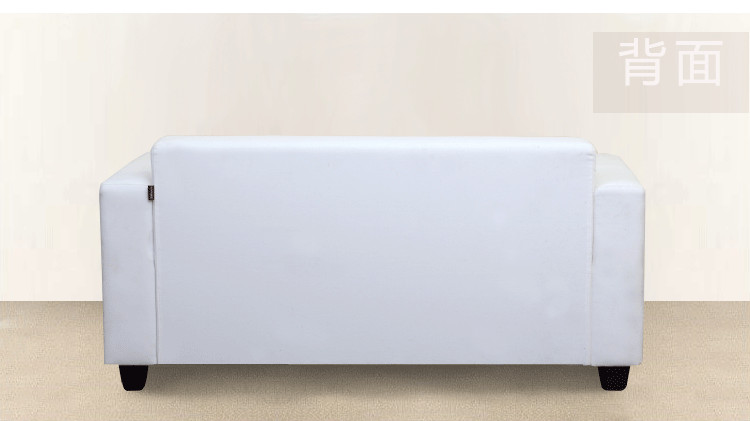 美亿佳 宜家时尚田园双人沙发小户型客厅白色