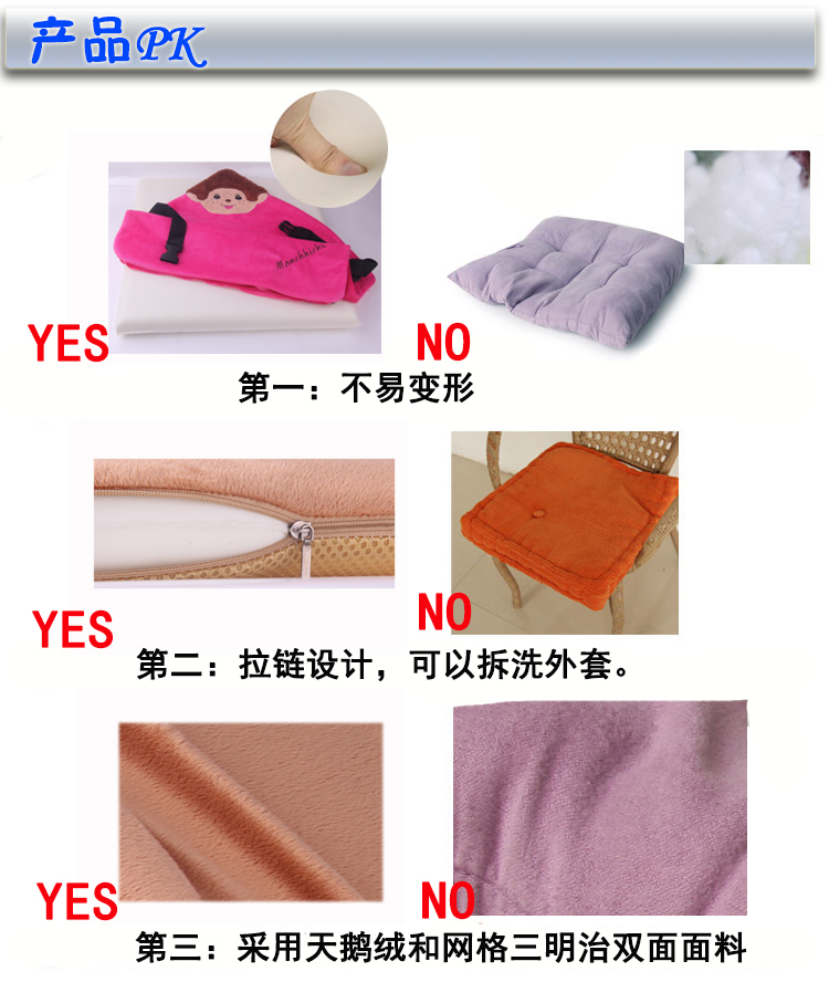 缦莱斯蒂  天鹅绒慢回弹椅垫 卡通记忆棉垫子 冬夏两用双面 坐垫 办公室坐垫 龙猫 40*40