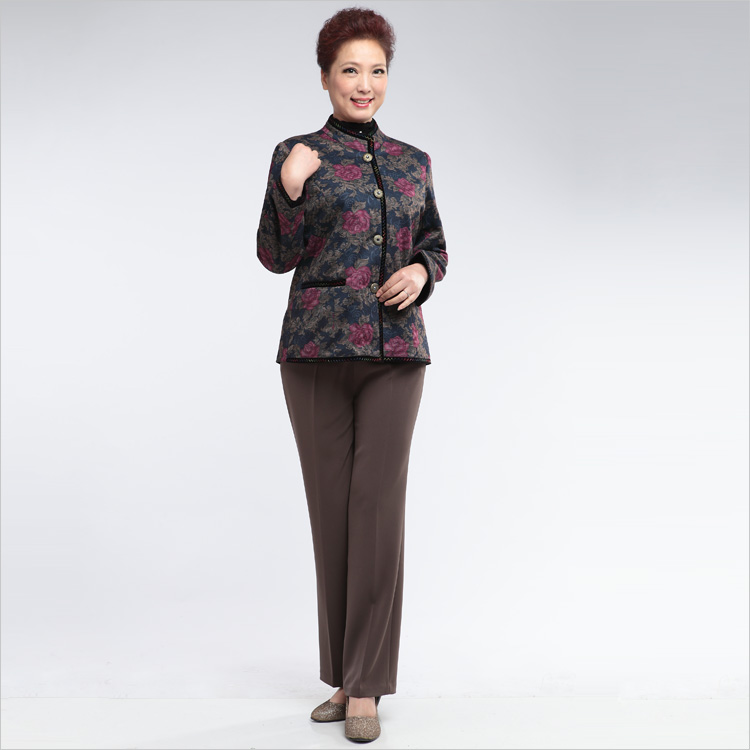 <em>京东商城</em> 甜妈 <em>中老年女装外套</em>立领上衣老年服