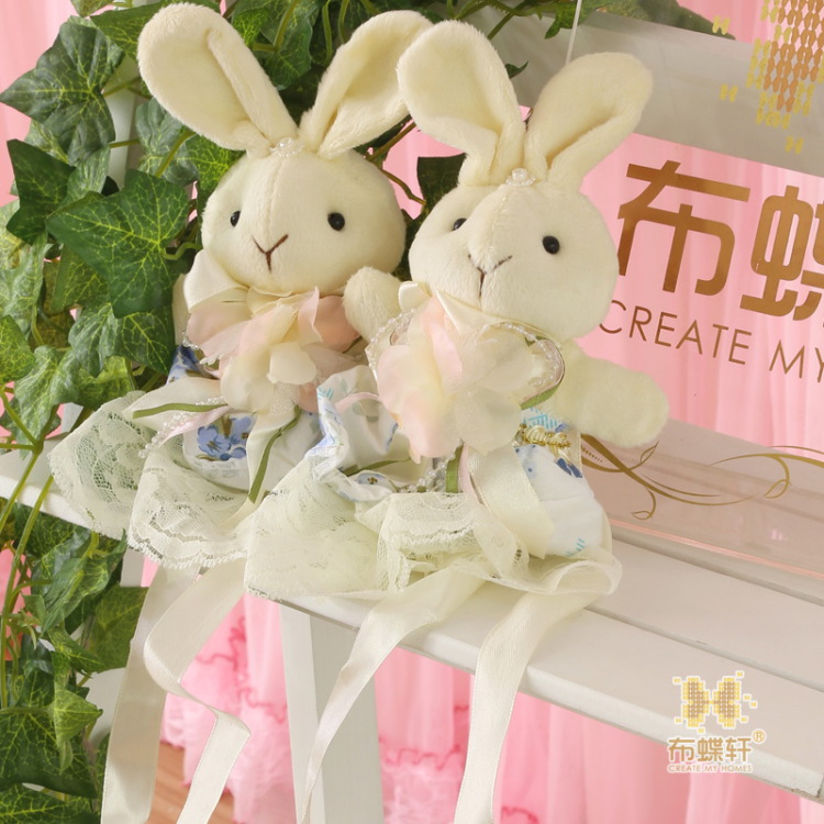 布蝶轩 可爱窗帘扣 配饰 窗帘绑带 扎带抱抱熊绑绳 公主兔绑绳 抱抱熊(米黄色)
