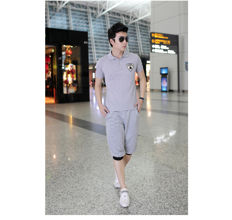 香港MSEK 2014时尚<em>休闲</em>夏季<em>运动</em>短裤套装 男