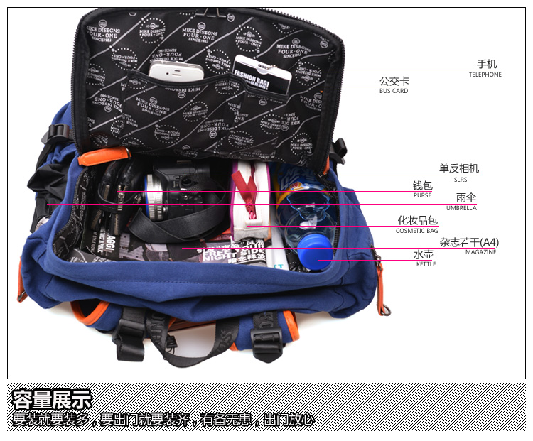 京东商城 Fourone男士包韩版日韩风范帆布包流