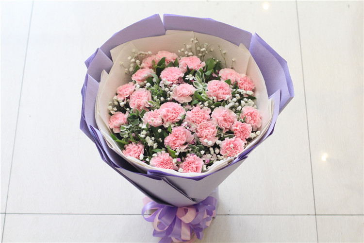 鲜花快递康乃馨花束 母亲节鲜花速递 全国 广州