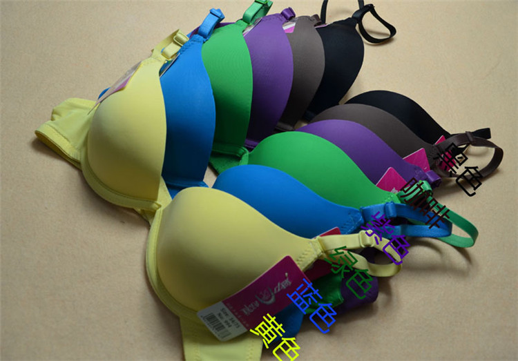 2014新款 光面少女<em>文胸</em>内衣 性感聚拢 <em>单排扣文</em>