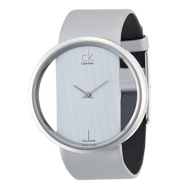 Calvin Klein CK Glam透明系列 ck手表 银色石英