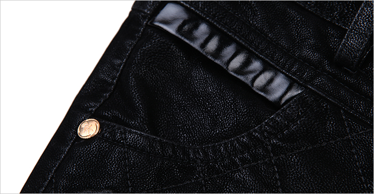 名人瑞裳冬季新品女装OL时尚纤腰<em>水洗</em>PU刺绣