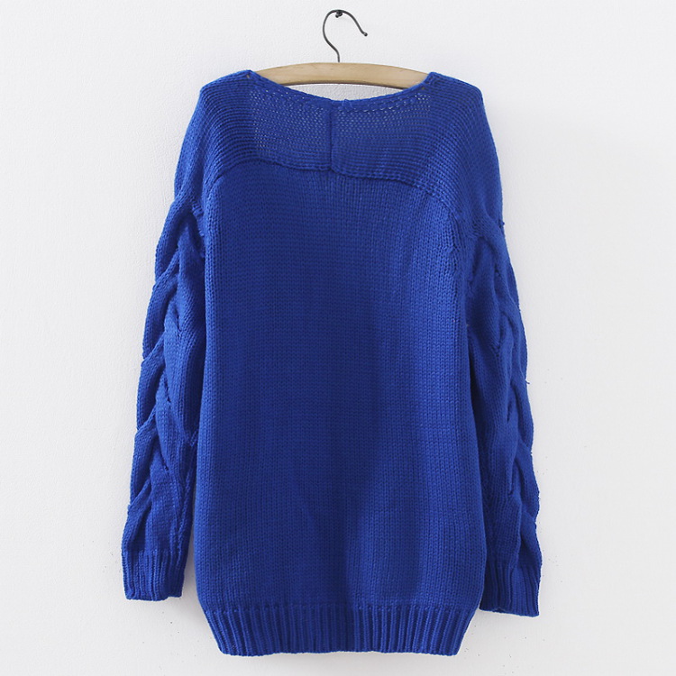 <em>宽松</em>麻花针织<em>开衫</em> 粗<em>毛线</em>麻花毛衣<em>开衫</em>