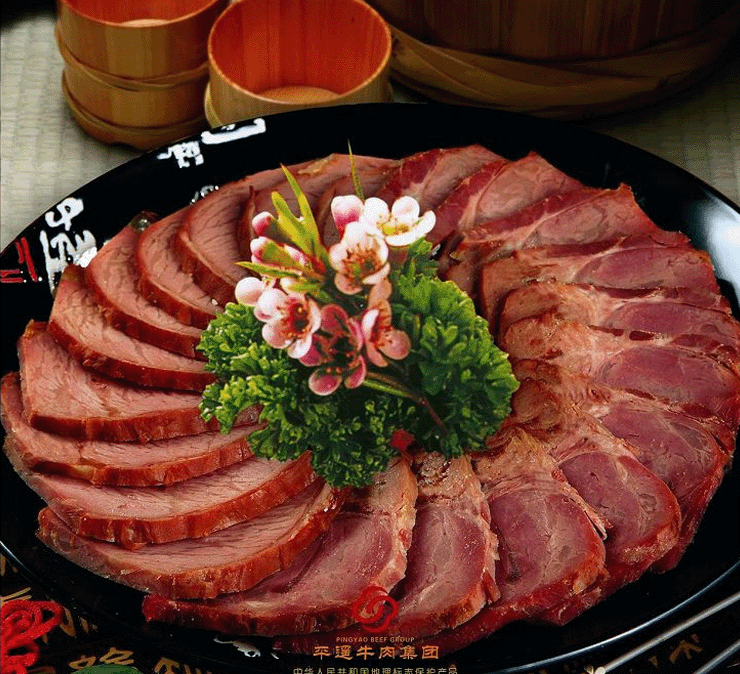 山西馆冠云山西特产平遥牛肉158克6袋礼盒装