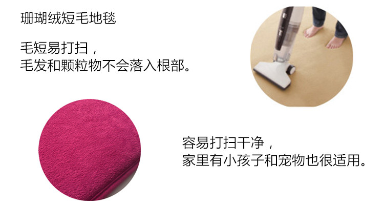 清夼 地垫系列 珊瑚绒地垫地毯宝宝爬行垫2cm加厚地垫榻榻米床垫 9色可选 天然棕 200*300cm
