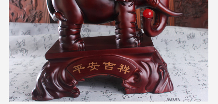 
                                                                                聚善缘 大象摆件一对如意象家居摆件客厅酒柜玄关电视柜摆设公司开业礼品工艺品装饰品吉祥物 大象一对（净重约7.8kg）                