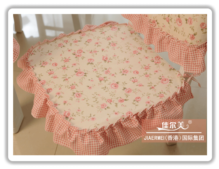 
                                        佳尔美韩版田园棉布椅垫套椅背套餐桌布艺茶几布台布韩版田园餐桌椅套装椅子布 绿野仙踪 6个椅垫 6个椅背 130*180cm桌布                
