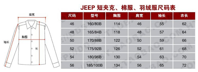 JEEP吉普男装专柜正品 棉<em>外套</em>短款 <em>男士</em>修身