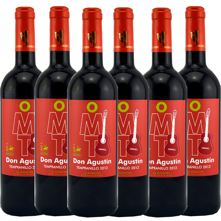西班牙红酒 奥古斯丁AGUSTIN干红葡萄酒6支