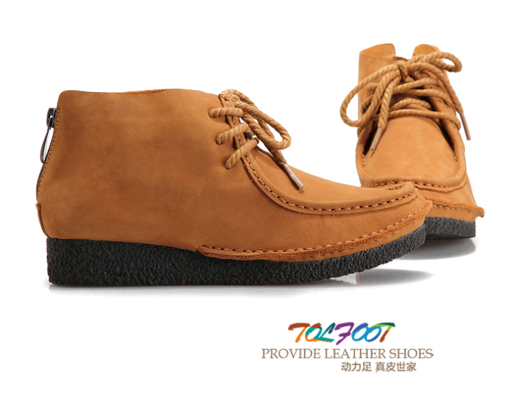 <em>动力足</em>2013新品<em>女靴</em>裸靴 秋冬季单靴子 手工牛