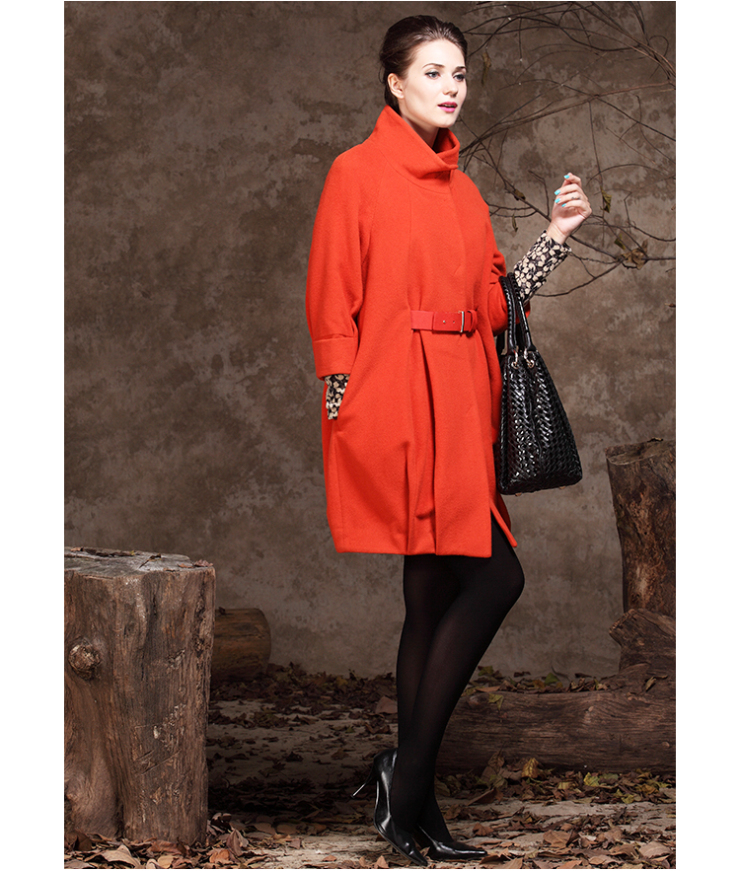 品质蕾朵liedow高档成熟2013秋冬新款 女毛呢