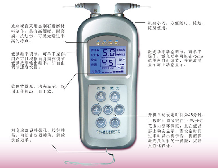 【康兴半导体激光低频治疗仪GX-2000A 电子脉