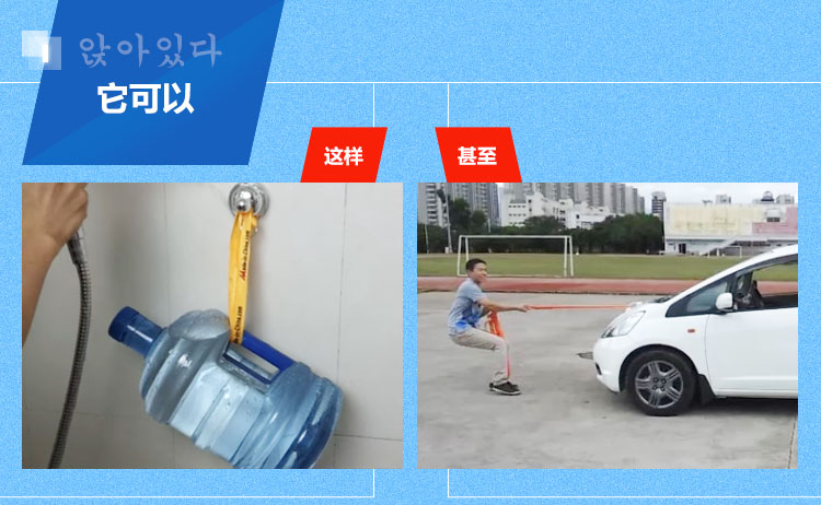 
                                                            【韩国DeHUB】卫生间拖把挂钩免打孔强力无痕粘钩拖布收纳浴室吸盘壁挂拖把夹扫把挂架 白色1个（2.5 cm以内杆子可用）                