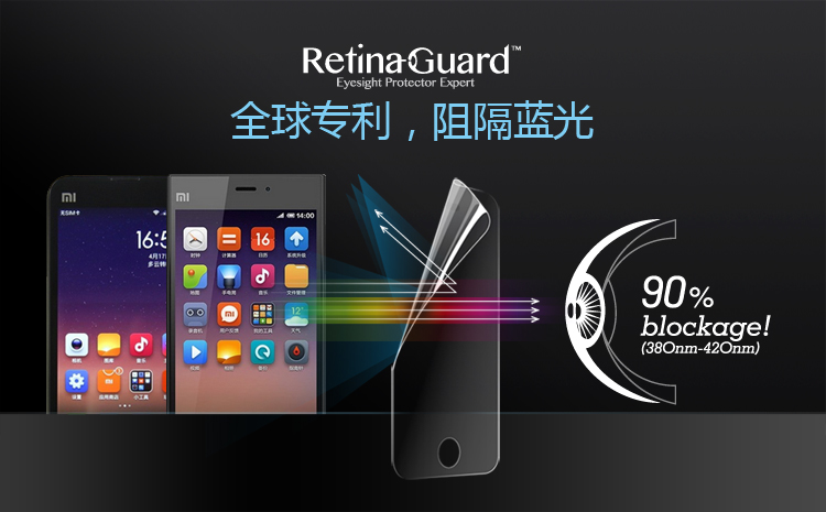 RetinaGuard视网盾 防蓝光护眼膜 防近视高清手