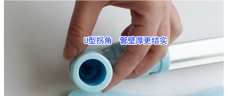 哈哈一宅三开门不打墙钓鱼杆式U型导轨不锈钢加粗落地式拉幕轨道蚊帐 巴洛克导轨粉色 1.8m床 宽180*长200
