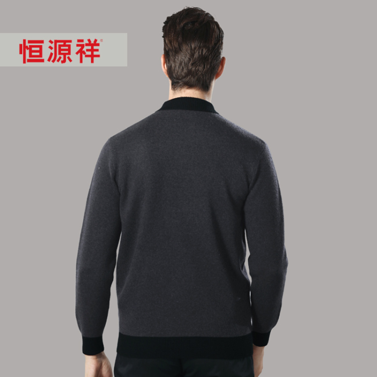■恒源祥男士羊毛衫正品半高领2014冬装<em>厚</em>款