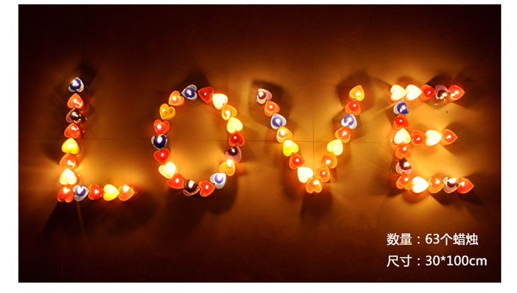 施华洛 DIY蜡烛送<em>女友表白</em>求婚蜡烛套餐 <em>生日</em>圣