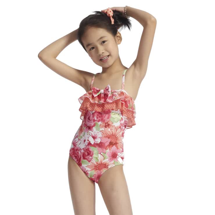 号手/haoshou <em>2013新款</em>儿童连体<em>泳衣女童</em>连体