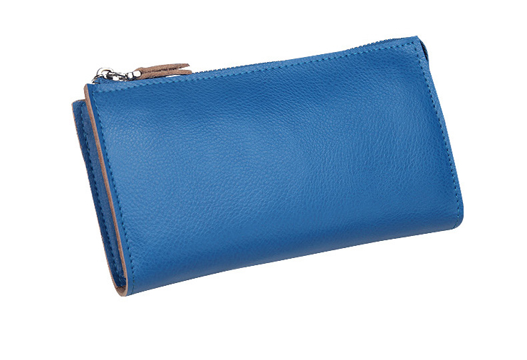 七黛女士钱包韩版女长款真皮钱包女手包女牛皮