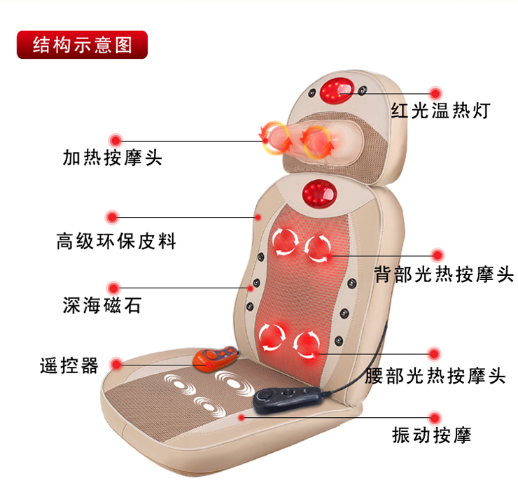 199按摩器多功能脊柱保垫