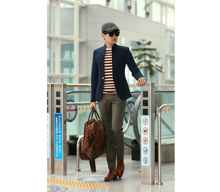 天成名品春装新款<em>男士</em>正品上衣<em>外套</em>修身<em>驼色</em>立