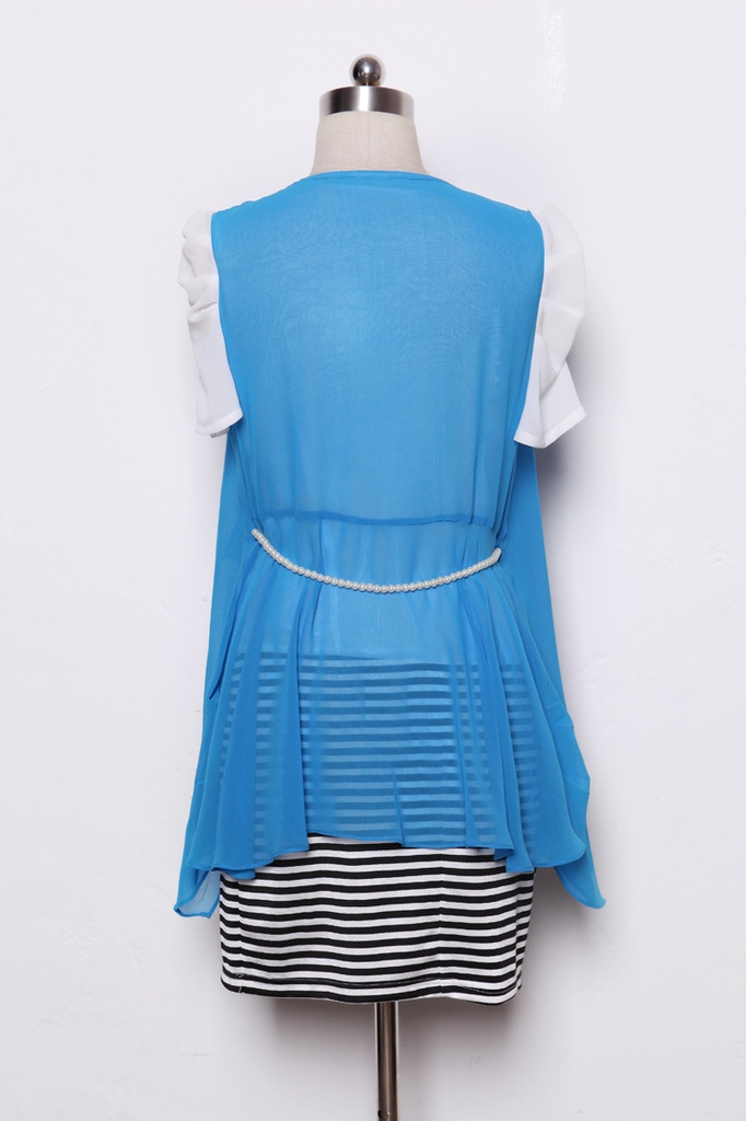 韩宿 2014年女装女款假<em>两件套开衫连衣裙</em>,新款