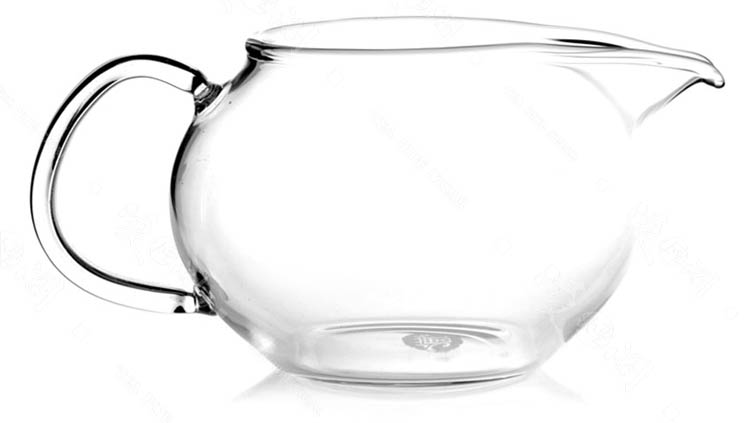 台湾衡连茶具 250ml手工耐热小苹果玻璃公道杯