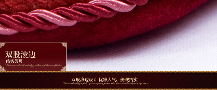 
                                        圣美绮 欧式椅坐垫垫子 餐椅垫加厚椅垫子座垫 38C酒红色椅垫 56*56cm含芯                