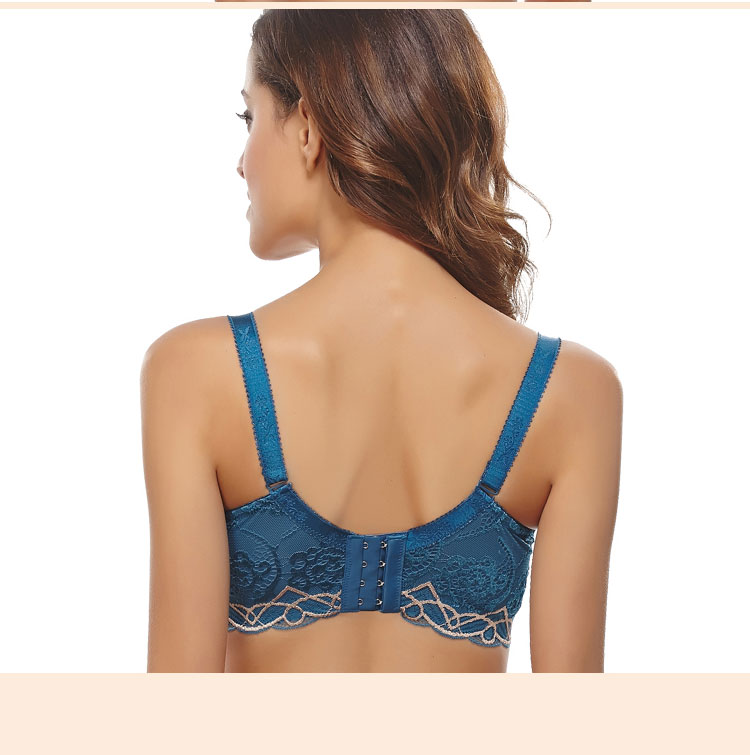 菲姿婷女士精品内衣深V性感蕾丝<em>小胸</em>加厚款胸