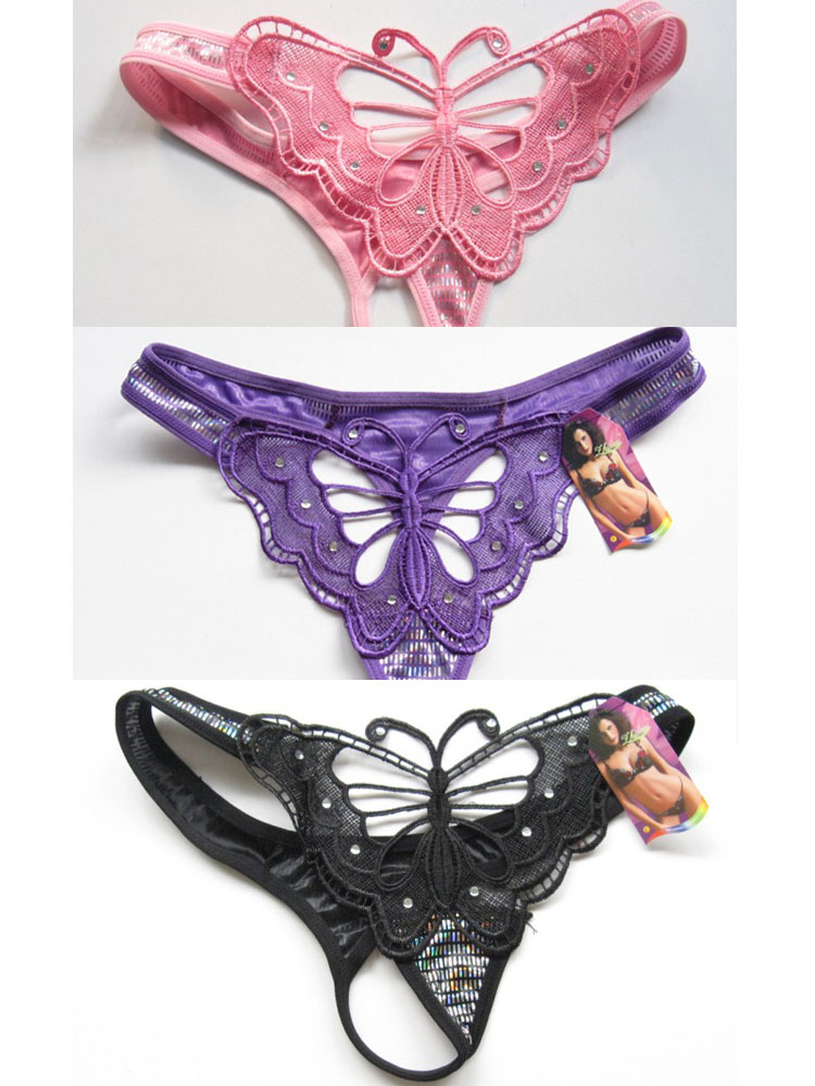 情趣丁字裤 开裆内裤 T裤 珍珠T裤1061 <em>白色</em>在