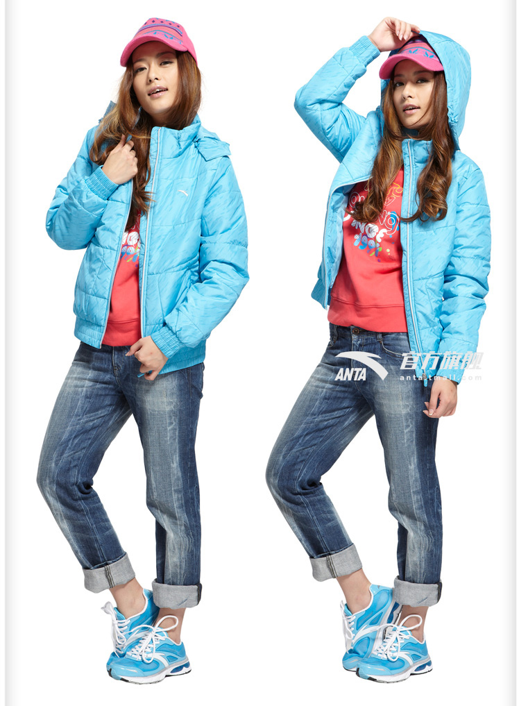 冬款<em>ANTA安踏</em>女装<em>外套</em>棉羽绒服运动服16147