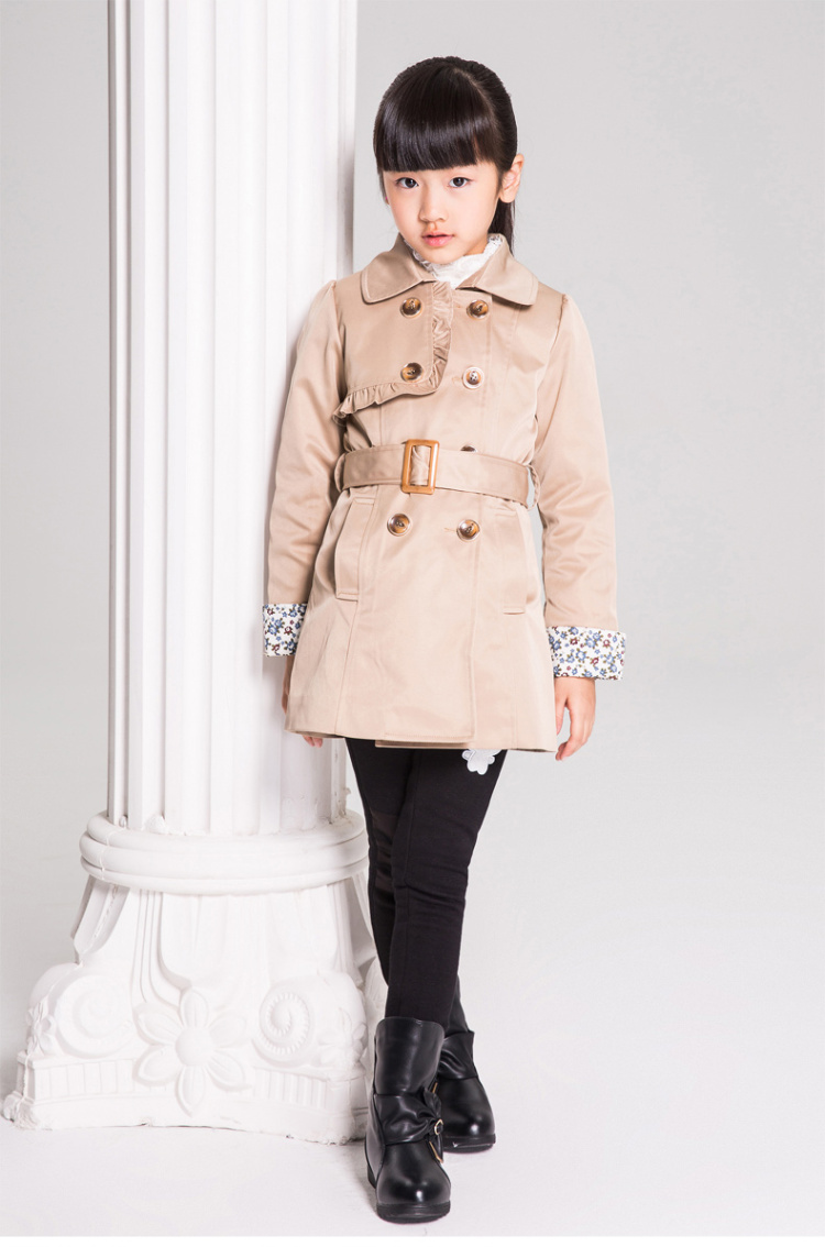 梦瑶岚童装秋装女童风衣<em>外套</em>2013新款韩版儿