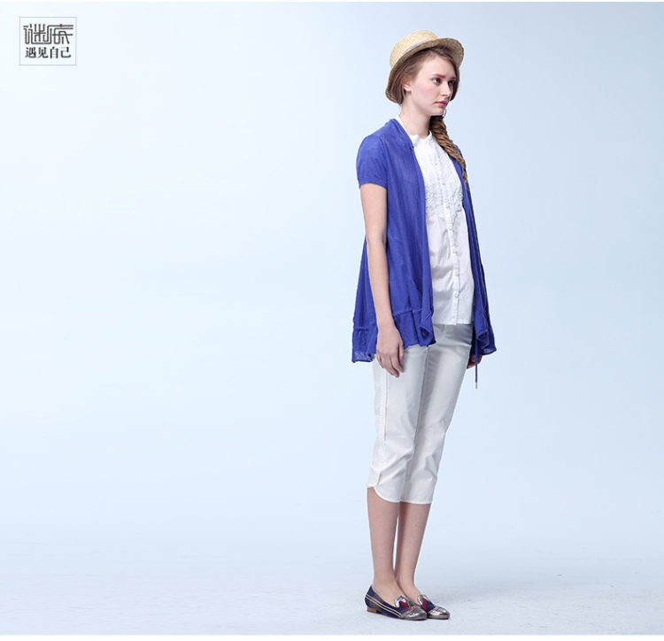 <em>谜底女装</em>2014夏装新款专柜正品 棉麻纯色中长