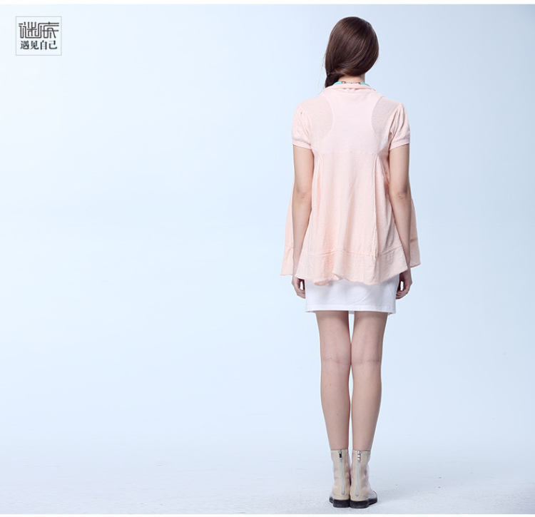 <em>谜底女装</em>2014夏装新款专柜正品 棉麻纯色中长