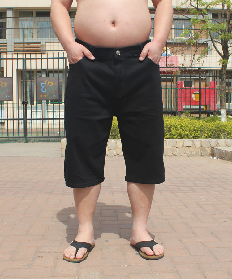 叔叔鸟 夏季新薄款男士<em>加肥</em>加大休闲<em>短裤</em> 大码
