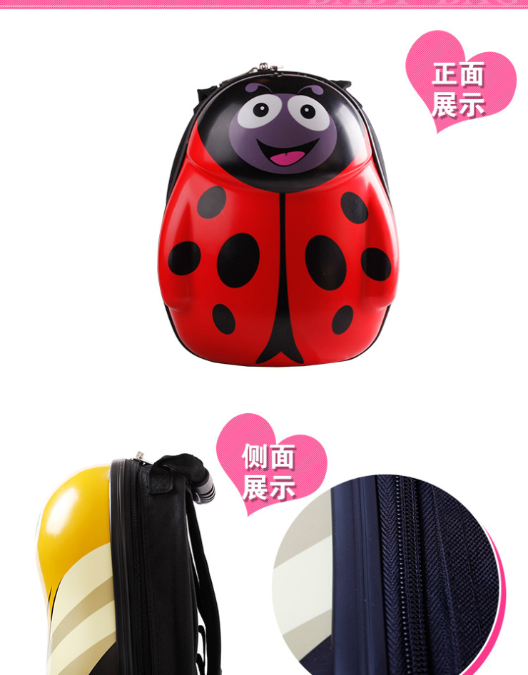 儿童书包英国cuties瓢虫儿童硬壳书包 小学生 