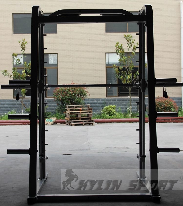 骐骏 健身房专业深蹲框架 史密斯综合训练架 杠