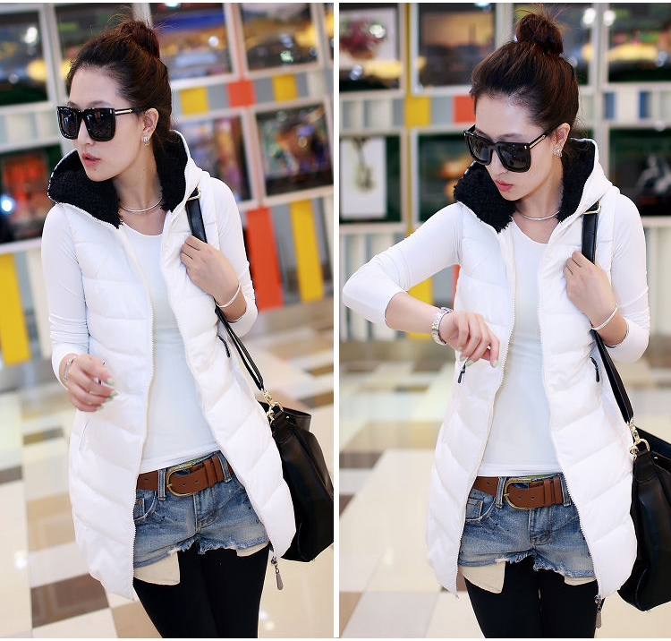 大头露2013秋冬装新款<em>羽绒</em>服女<em>中长马甲</em>帽顶