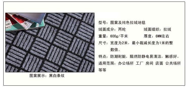 
                                        盛宝 定制地毯 办公室现代欧式客厅卧室茶几满铺防滑地毯地板 纯色-灰色 2米宽/米                