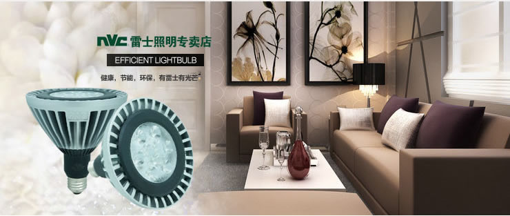 雷士照明NVC LED灯泡 E27大口节能灯 PAR38A暖白光18W 白光(冷光色)