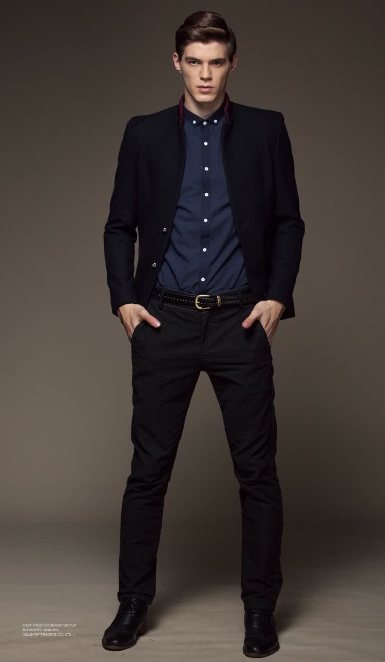 ALLINYIF秋装上新羊毛西装男毛呢西服<em>男款</em>商
