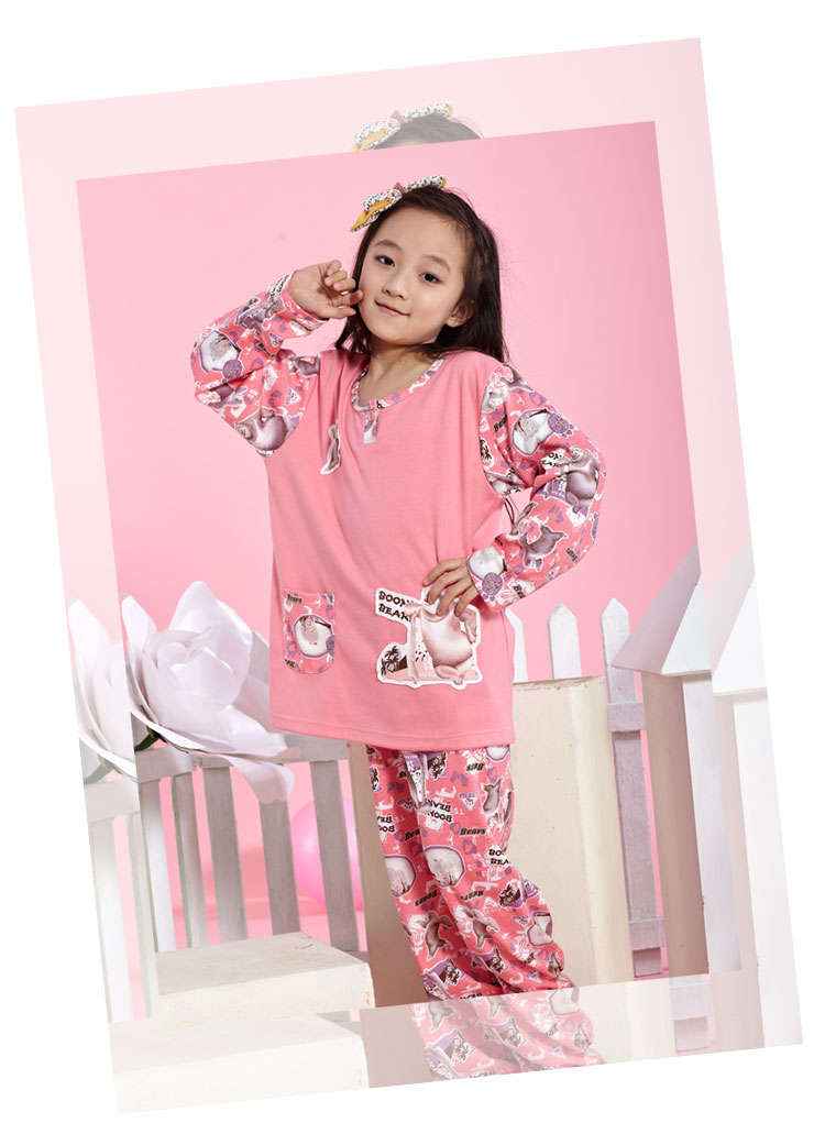 朵<em>维美</em> 2014新品男女童装<em>睡衣</em> 调皮熊出没家居