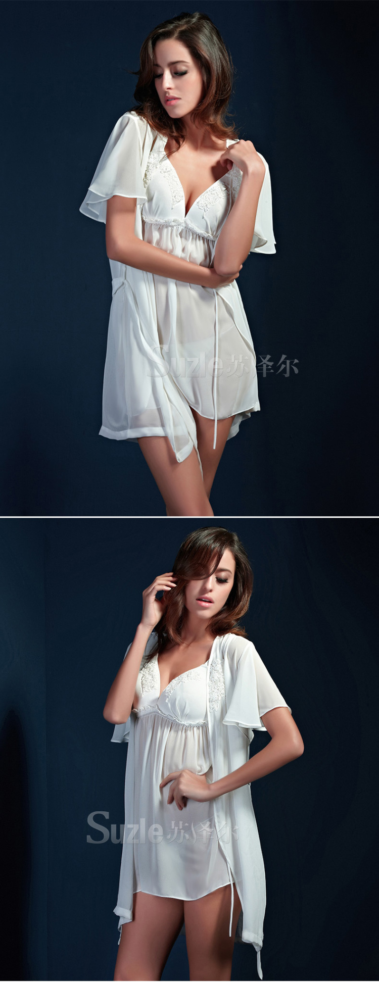 Suzle苏泽尔 <em>女士</em>性感高贵<em>吊带</em>情趣内衣<em>睡衣</em>睡