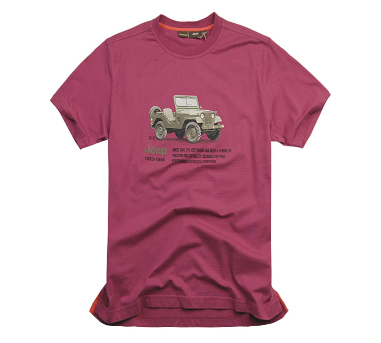 京东商城 美国JEEP男装正品 短袖圆领印花T恤