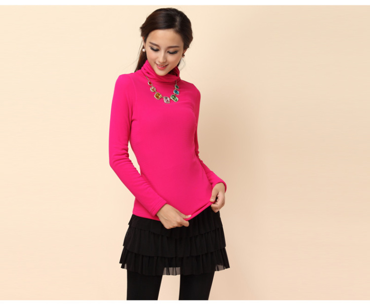 【双12扫货季】索雅 高领加绒打底衫 修身加厚