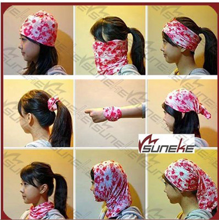 无缝头巾是最流行的户外头饰装备.